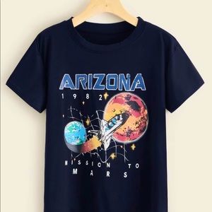 Rocket & Letter Graphic Tee